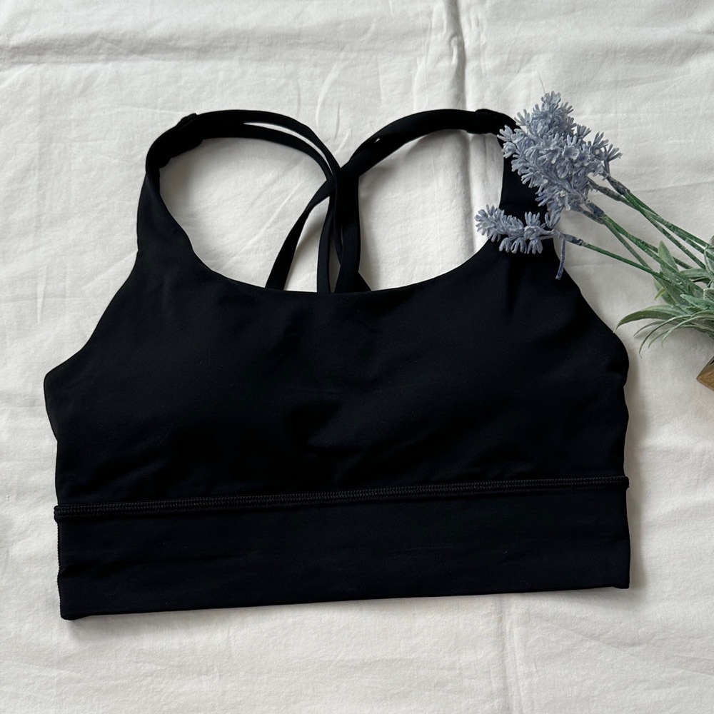 lululemon athletica Black Energy Sports Bra, longline